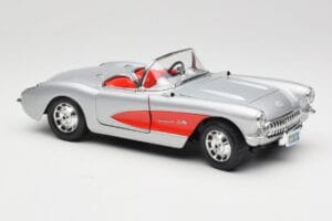 Chevrolet Corvette C1 Stříbrný Bburago 1:18 3034 Kov – obrázek 6 z 8