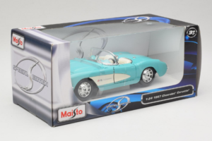 Chevrolet Corvette C1 Mátově Zelený Maisto 1:24 31275 Kov – obrázek 2 z 3