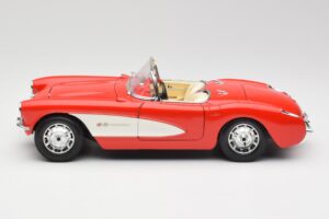 Chevrolet Corvette C1 Roadster Červený Bburago 1:18 3024 Kov – obrázek 4 z 8