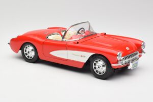 Chevrolet Corvette C1 Roadster Červený Bburago 1:18 3024 Kov – obrázek 6 z 8
