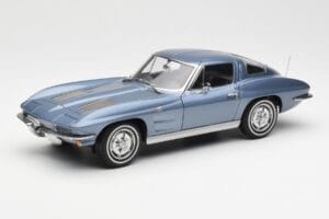 Chevrolet Corvette C2 Modošedý Metalický AUTOart 1:18 71182 Kov