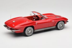 Chevrolet Corvette C2 Sting Ray Kabriolet Riverside Red Norev 1:18 189056 Kov – obrázek 2 z 6