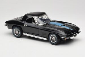 Chevrolet Corvette C2 Černý American Muscle 1:18 AMM1099/06 Kov – obrázek 6 z 8