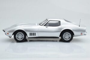 Chevrolet Corvette C3 Stříbrný Norev 1:18 189032 Kov – obrázek 3 z 6