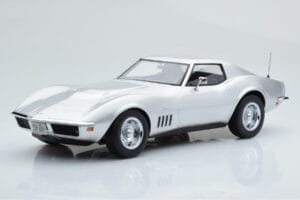 Chevrolet Corvette C3 Stříbrný Norev 1:18 189032 Kov