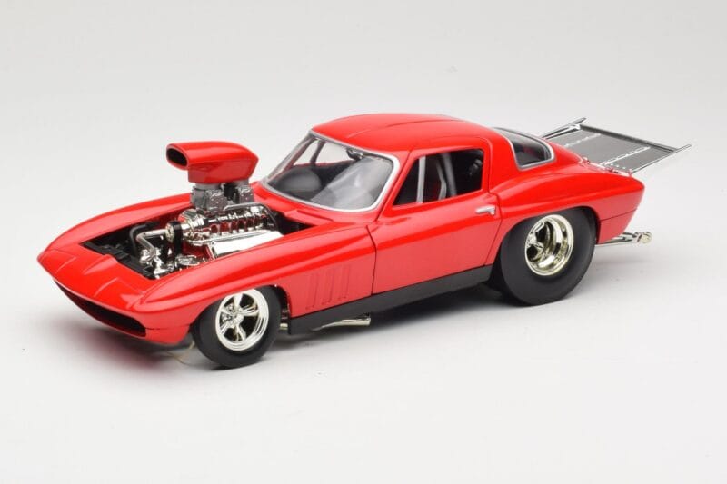 Chevrolet Corvette C3 Dragster Červený Hot Wheels 1:18 29226 Kov