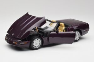 Chevrolet Corvette C4 LT4 Kabriolet Fialový Metalíza Maisto 1:18 50277 Kov – obrázek 2 z 8