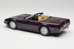 Chevrolet Corvette C4 LT4 Kabriolet Fialový Metalíza Maisto 1:18 50277 Kov – obrázek 7 z 8