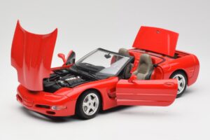 Chevrolet Corvette C5 Kabriolet Červený Bburago 1:18 3076 Kov – obrázek 2 z 8