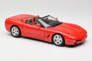 Chevrolet Corvette C5 Kabriolet Červený Bburago 1:18 3076 Kov – obrázek 6 z 8