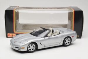 Chevrolet Corvette C5 Kabriolet Stříbrný Maisto 1:18 50317 Kov – obrázek 8 z 8