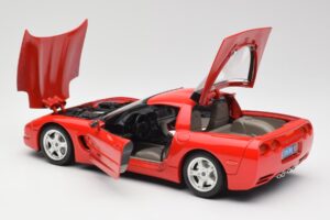 Chevrolet Corvette C5 Červený Bburago 1:18 3066 Kov – obrázek 5 z 8