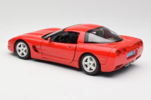 Chevrolet Corvette C5 Červený Bburago 1:18 3066 Kov – obrázek 7 z 8