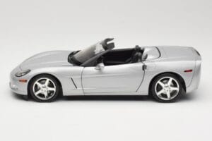 Chevrolet Corvette C6 Kabriolet Stříbrný Hot Wheels 1:18 B6052 Kov – obrázek 4 z 8