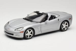 Chevrolet Corvette C6 Kabriolet Stříbrný Hot Wheels 1:18 B6052 Kov