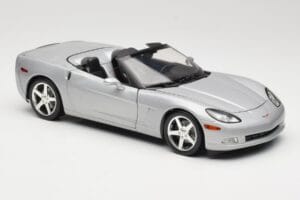 Chevrolet Corvette C6 Kabriolet Stříbrný Hot Wheels 1:18 B6052 Kov – obrázek 6 z 8