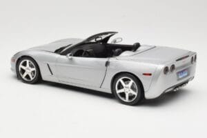 Chevrolet Corvette C6 Kabriolet Stříbrný Hot Wheels 1:18 B6052 Kov – obrázek 7 z 8