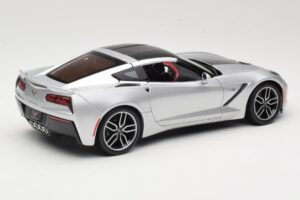Chevrolet Corvette C7 Stříbrný Maisto 1:18 38132 Kov – obrázek 3 z 8