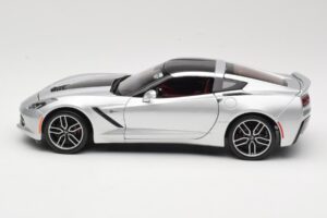 Chevrolet Corvette C7 Stříbrný Maisto 1:18 38132 Kov – obrázek 4 z 8