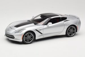 Chevrolet Corvette C7 Stříbrný Maisto 1:18 38132 Kov