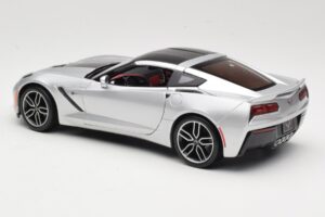 Chevrolet Corvette C7 Stříbrný Maisto 1:18 38132 Kov – obrázek 7 z 8