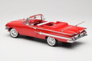 Chevrolet Impala Kabriolet Červený Welly 1:18 9864W Kov – obrázek 7 z 8