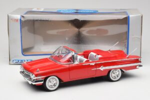 Chevrolet Impala Kabriolet Červený Welly 1:18 9864W Kov – obrázek 8 z 8