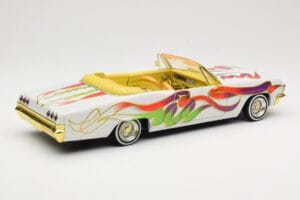 Chevrolet Impala Lowrider White Metallic Hot Wheels 1:18 27635 Kov – obrázek 3 z 8