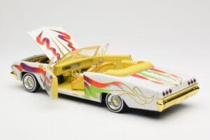 Chevrolet Impala Lowrider White Metallic Hot Wheels 1:18 27635 Kov – obrázek 5 z 8