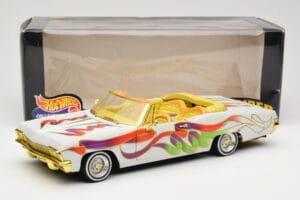 Chevrolet Impala Lowrider White Metallic Hot Wheels 1:18 27635 Kov – obrázek 8 z 8