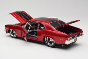 Chevrolet Nova SS Coupe Červený Maisto 1:18 31083-M1 Kov – obrázek 5 z 8