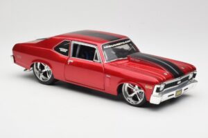 Chevrolet Nova SS Coupe Červený Maisto 1:18 31083-M1 Kov – obrázek 6 z 8