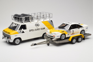 Opel Manta 400 Group B Rally Tour de Corse 1984 S Chevrolet G30 Servisním Vozem Otto 1:18 OT491 Pryskyřice