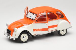 Citroen 2CV Spot Oranžový & Bílý Solido 1:18 421183600 Kov – obrázek 2 z 8
