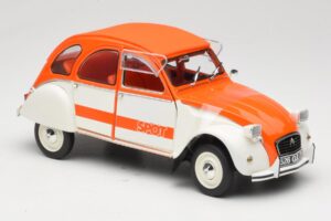 Citroen 2CV Spot Oranžový & Bílý Solido 1:18 421183600 Kov – obrázek 6 z 8
