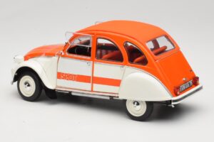 Citroen 2CV Spot Oranžový & Bílý Solido 1:18 421183600 Kov – obrázek 7 z 8