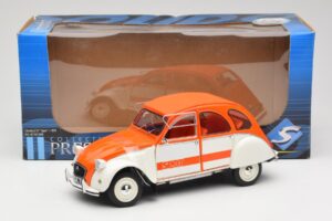 Citroen 2CV Spot Oranžový & Bílý Solido 1:18 421183600 Kov – obrázek 8 z 8