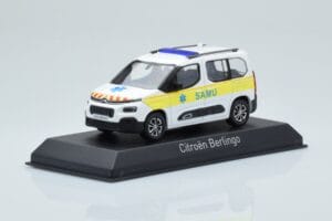 Citroen Berlingo Ambulance SAMU Bílá Žlutá Norev 1:43 155769 Kov – obrázek 2 z 4