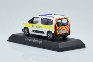 Citroen Berlingo Ambulance SAMU Bílá Žlutá Norev 1:43 155769 Kov – obrázek 3 z 4