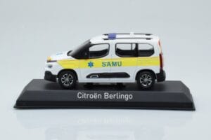 Citroen Berlingo Ambulance SAMU Bílá Žlutá Norev 1:43 155769 Kov