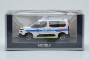 Citroen Berlingo Police Municipale v2 Bílá Modrá Norev 1:43 155768 Kov – obrázek 4 z 4