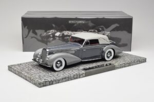 Delage D8 120 Kabriolet Šedý & Tmavě Šedý Minichamps 1:18 107115134 Kov – obrázek 6 z 6