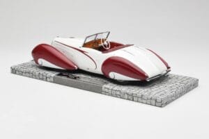 Delahaye Type 135 M Kabriolet Bílý Červený Minichamps 1:18 107116161 Pryskyřice – obrázek 5 z 6