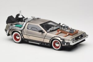 DeLorean DMC-12 Back to the Future Part III Sun Star 1:18 2712 Kov – obrázek 6 z 8