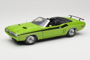Dodge Challenger Kabriolet Zelený Greenlight 1:18 12803-06G Kov