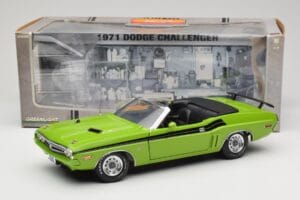 Dodge Challenger Kabriolet Zelený Greenlight 1:18 12803-06G Kov – obrázek 8 z 8