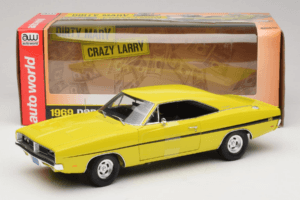 Dodge Charger R/T Žlutý Dirty Mary Crazy Larry Auto World 1:18 AWSS101/06 Kov – obrázek 8 z 8