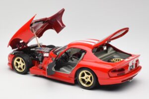 Dodge Viper GTS Červený Bburago 1:18 3075 Kov – obrázek 5 z 8