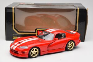 Dodge Viper GTS Červený Bburago 1:18 3075 Kov – obrázek 8 z 8