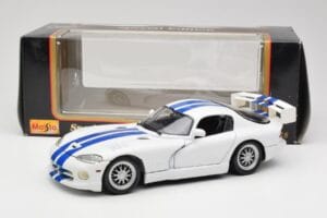 Dodge Viper GTS-R GT2 Bílý 1997 Maisto 1:18 50316 Kov – obrázek 8 z 8